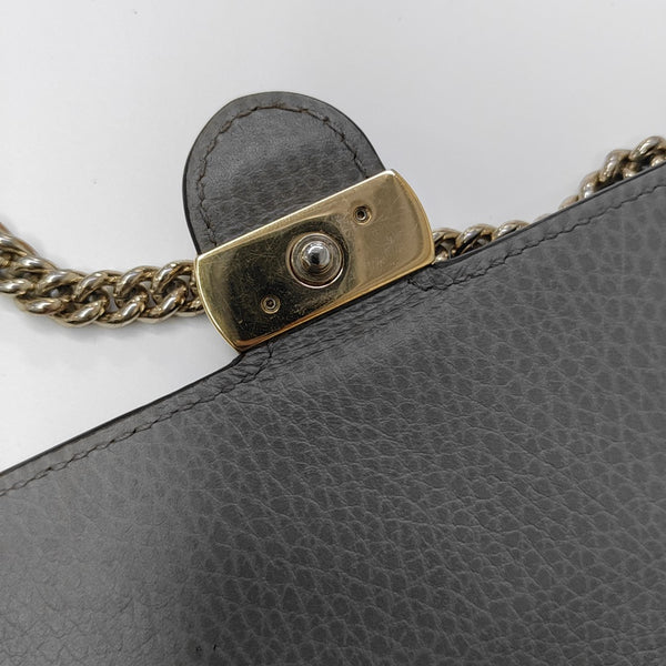 Interlocking G Small Calfskin Gray