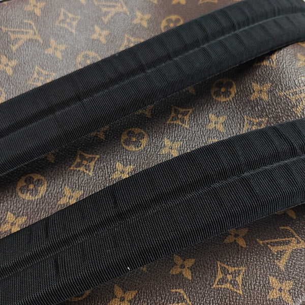 JOSH Monogram Coated Canvas Brown