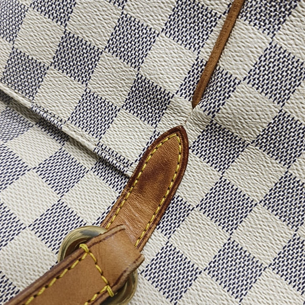 TOTALLY MM Damier Azur Coated Canvas White