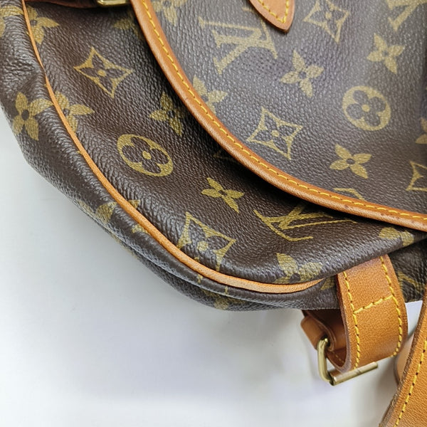 SAUMUR Monogram Coated Canvas Brown