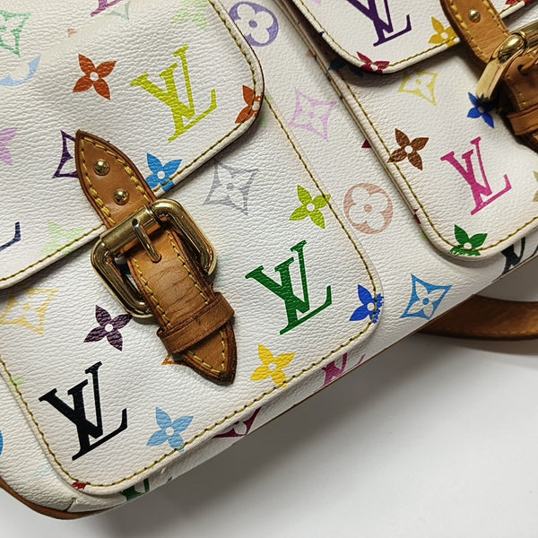 LODGE GM Monogram Coated Canvas White