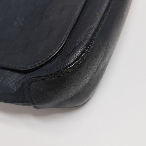DISTRICT Damier Calfskin Blue