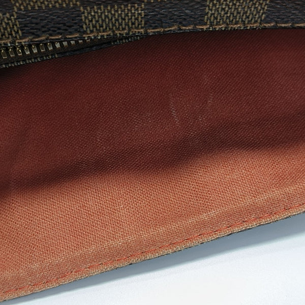 NAVIGLIO Damier Ebene Coated Canvas Brown