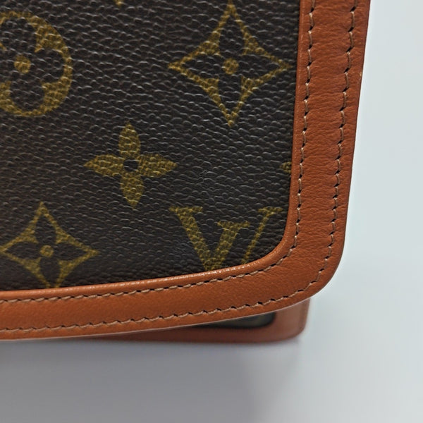 DAME GM Monogram Coated Canvas Brown