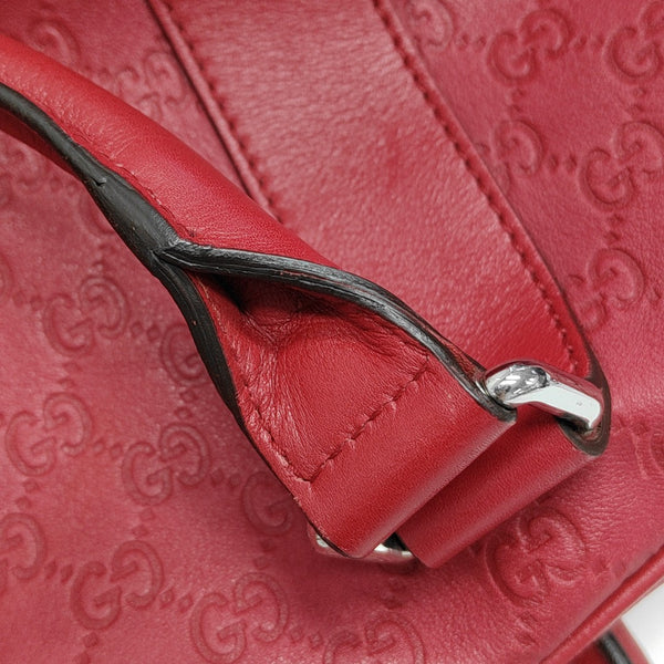 Microguccissima Monogram Leather Red