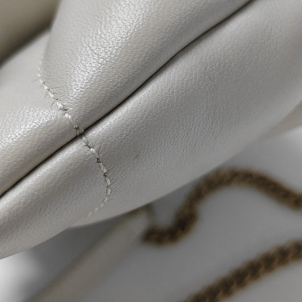 PUFFER Mini Quilted Lambskin White