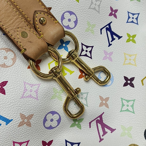 LV × TM NÉONOÉ MM Monogram Coated Canvas White