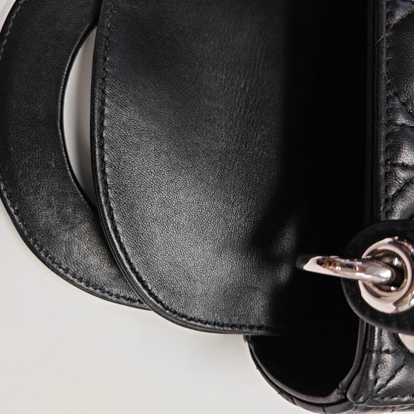 Lady Dior Mini Quilted Lambskin Black