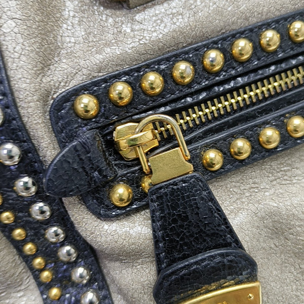 Calfskin Shoulder Bag Beige