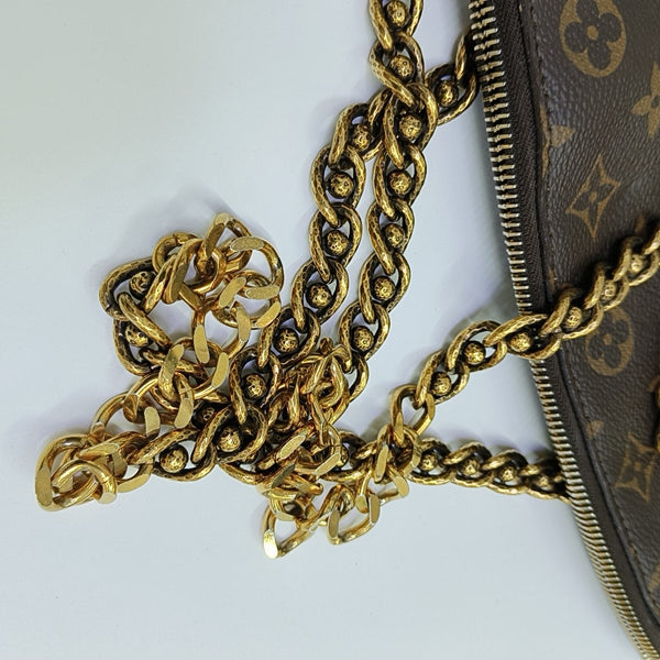 LOCKIT Monogram Coated Canvas Brown