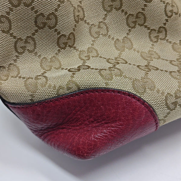 Monogram Canvas Shoulder Bag Beige
