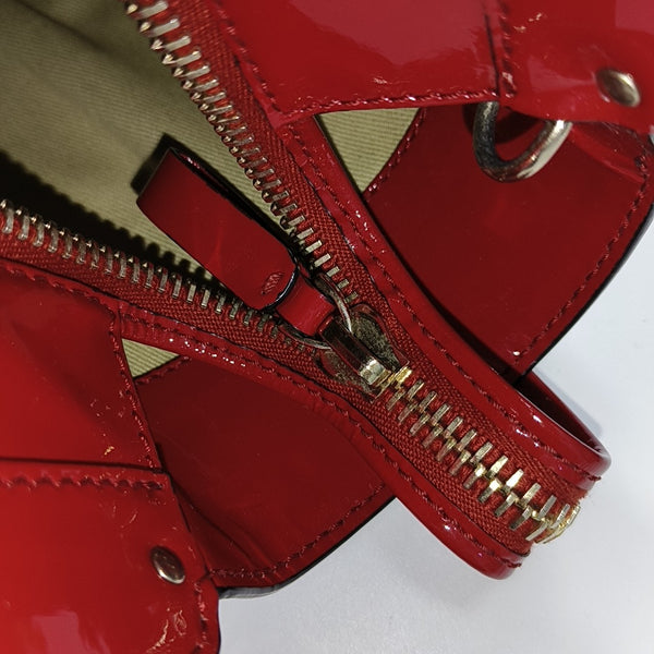 Rockstud Patent Leather Red