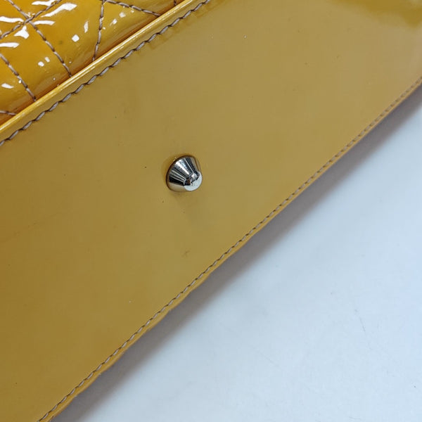 Lady Dior Large Cannage Patent Leather Orange