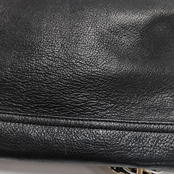 Calfskin Shoulder Bag Black