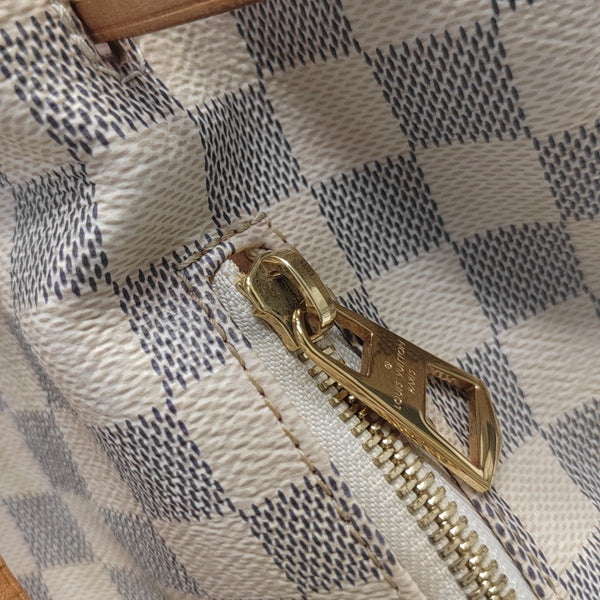 SPERONE BB Damier Azur Coated Canvas White