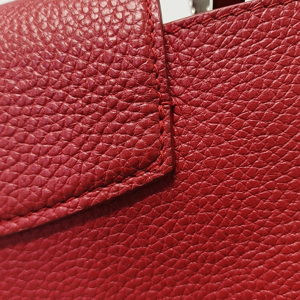Capucines MM Piel de becerro Rojo