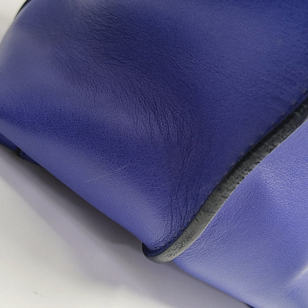Calfskin Shoulder Bag Blue