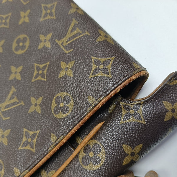 VALMY Monogram Coated Canvas Brown
