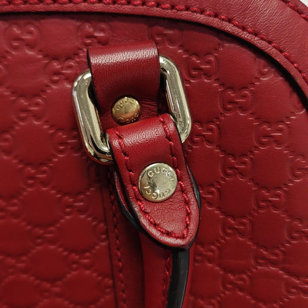 Microguccissima Monogram Calfskin Red