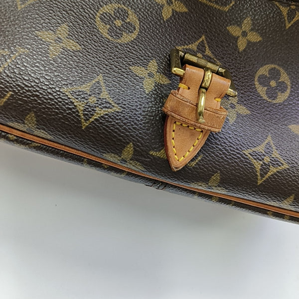 SOLOGNE PM Monogram Coated Canvas Brown