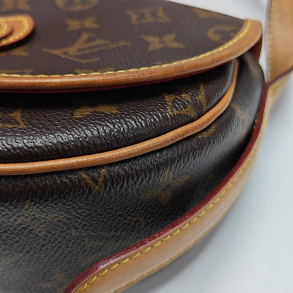 TAMBOURINE Monogram Coated Canvas Brown