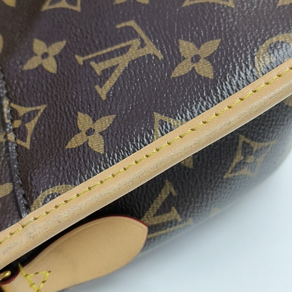 DIANE Monogram Coated Canvas Brown