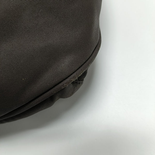 Nylon Shoulder Bag Brown