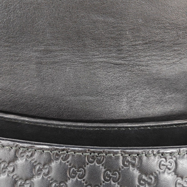 Emily Chain Monogram Calfskin Black