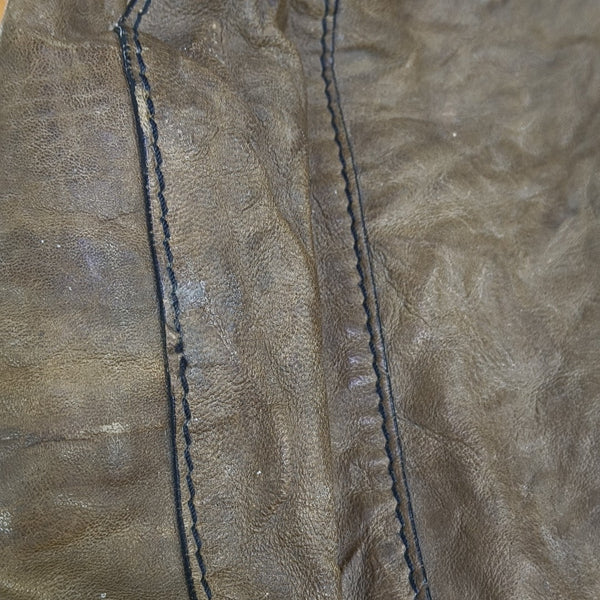 Calfskin Shoulder Bag Brown