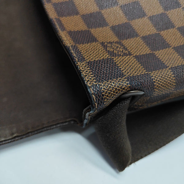 BROOKLYN PM Damier Ebene Coated Canvas Brown