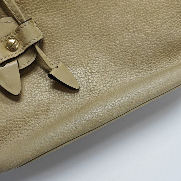 Calfskin Shoulder Bag Beige