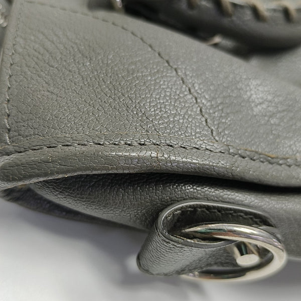 Classic Metallic Edge City Medium Lambskin Gray