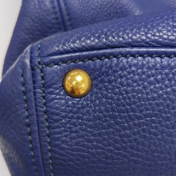 Calfskin Shoulder Bag Blue