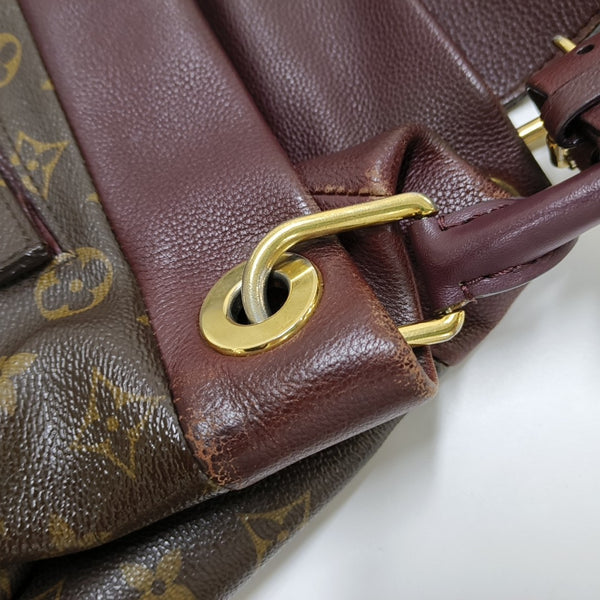 OLYMPE MM Monogram Coated Canvas Brown