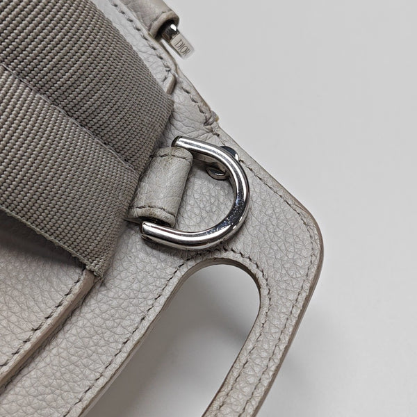 Saddle Mini Piel de Becerro Blanco