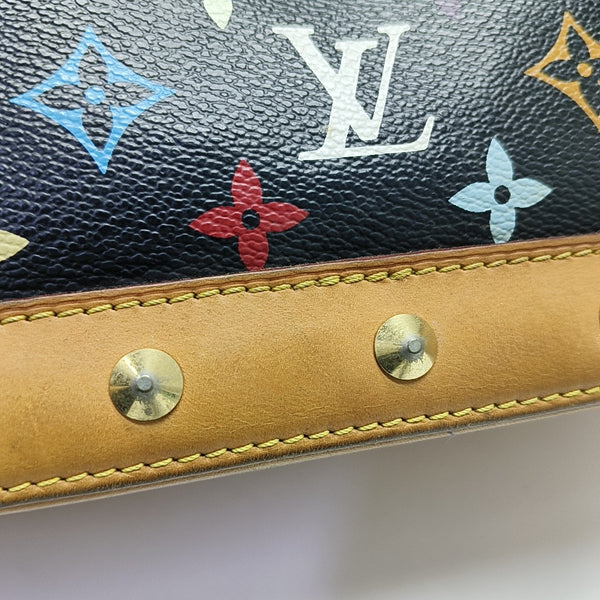 LV × TM Alma Small Monogram Lona Revestida Negra