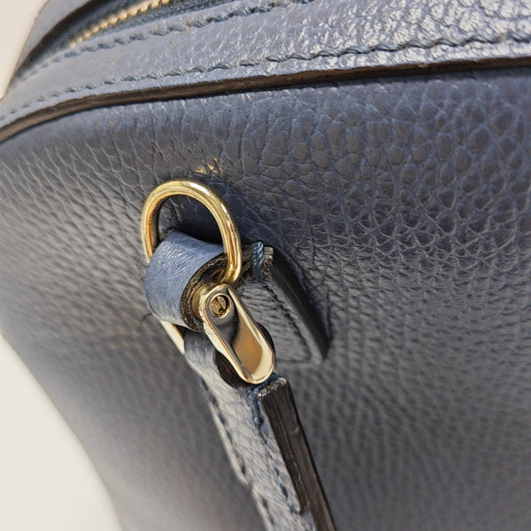 Calfskin Shoulder Bag Blue