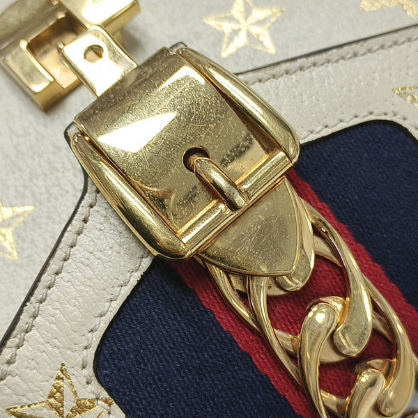 Sylvie Mini Calfskin White