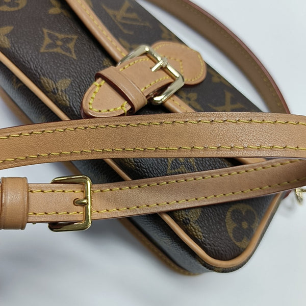 DIANE Nano Monogram Coated Canvas Brown