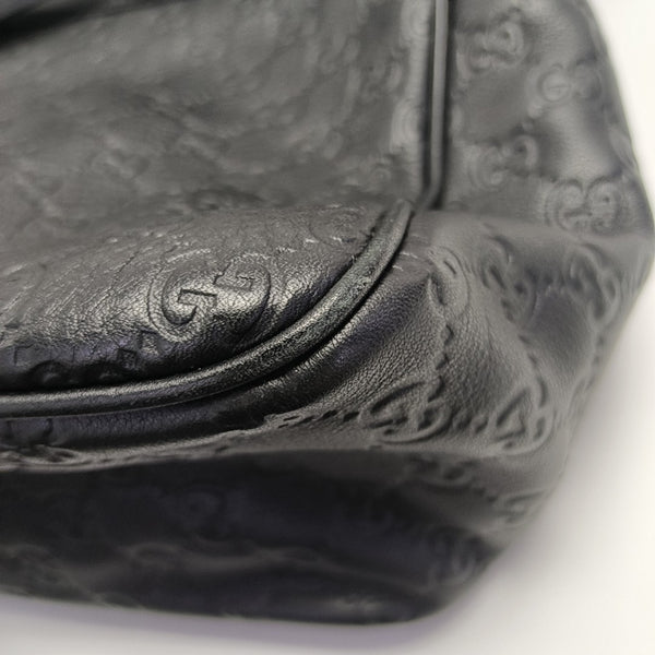 Ligne Shima Monogram Calfskin Black