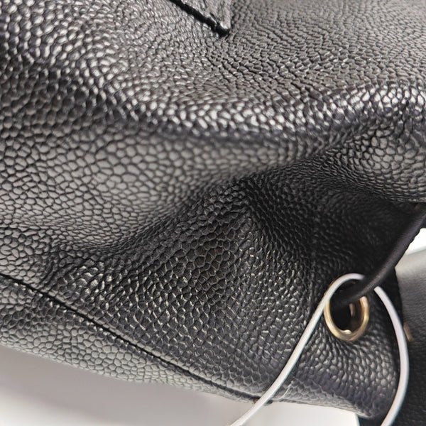 Quilted Grained Calfskin Black