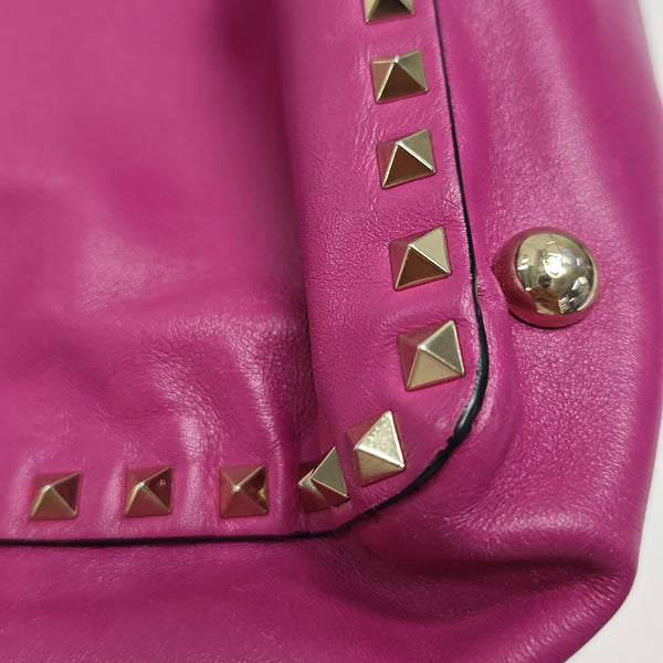 Rockstud Calfskin Purple