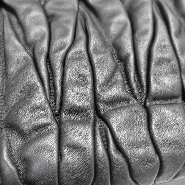 Quilted Lambskin Shoulder Bag Black