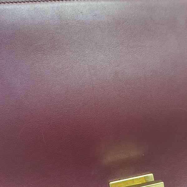 TRAPEZE Medium Calfskin Red