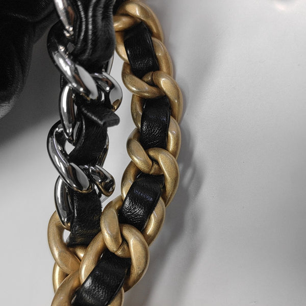CHANEL 19 Small Quilted Lambskin Black
