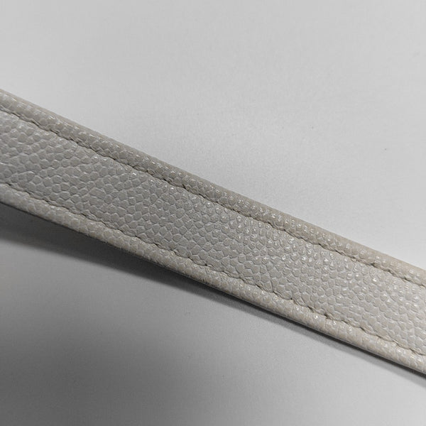COCO HANDLE Mini Quilted Grained Calfskin White