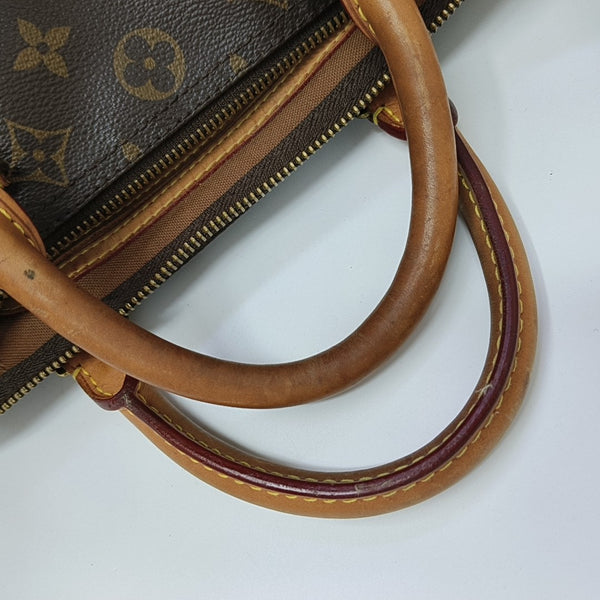 SPEEDY 30 Monogram Coated Canvas Brown