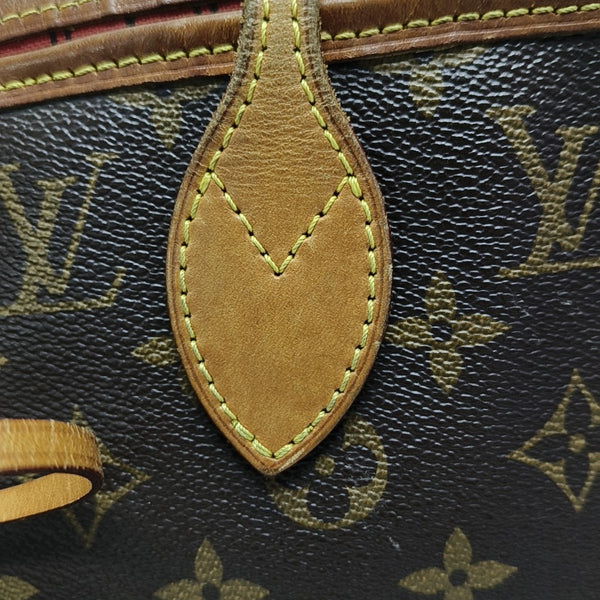 NEVERFULL MM Monogram Coated Canvas Brown