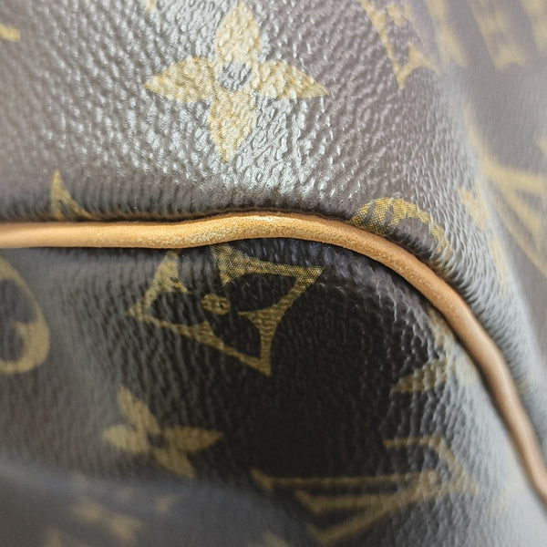 SPEEDY 30 Monogram Coated Canvas Brown