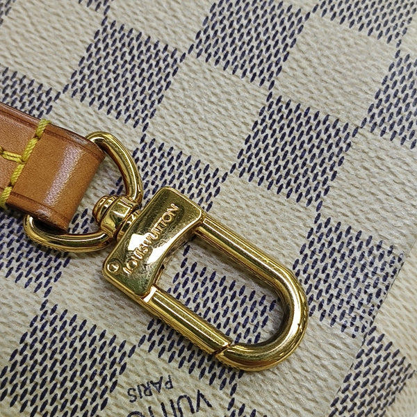 CROISETTE Damier Azur Coated Canvas White